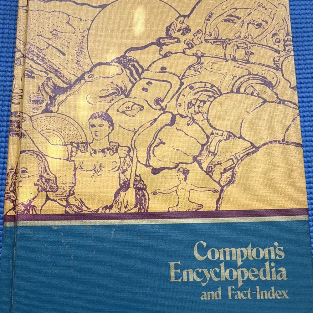 Hardcover Compton's Encyclopedia and Fact-Index Vol 7 E–Eye (1972) 370p